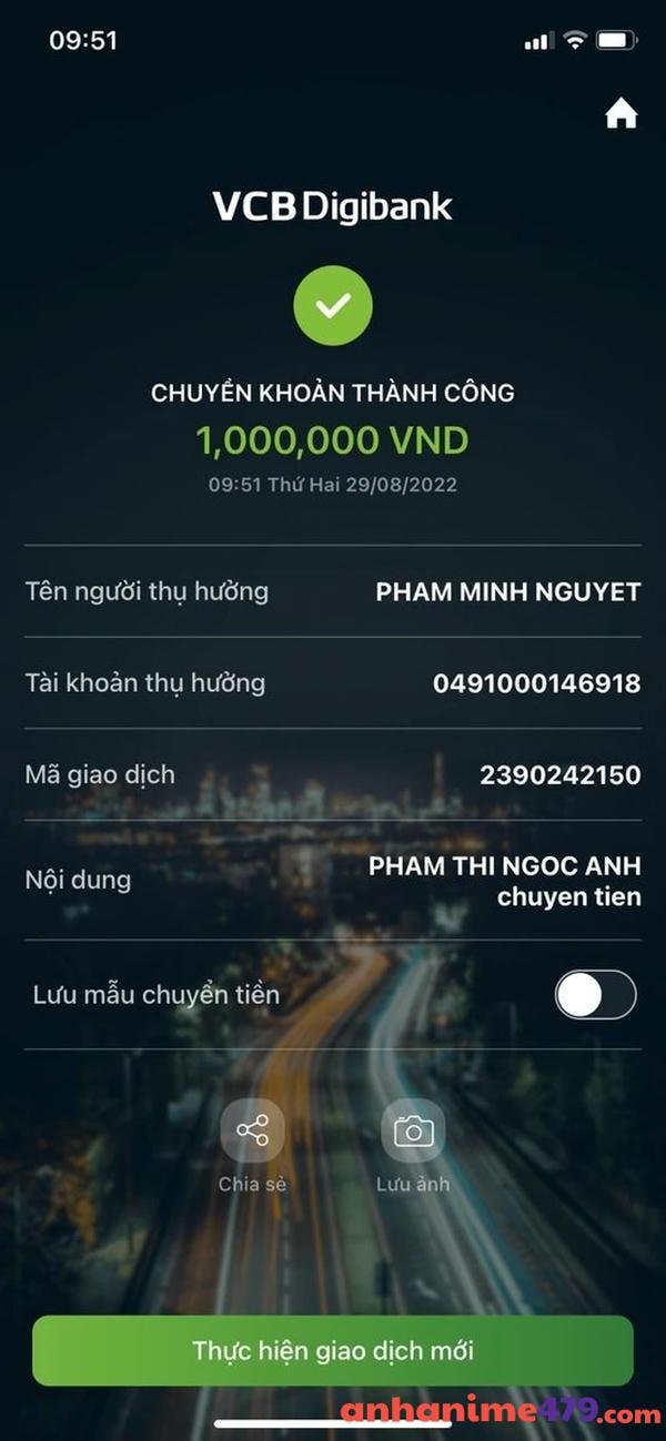 1 triệu tiền ck
