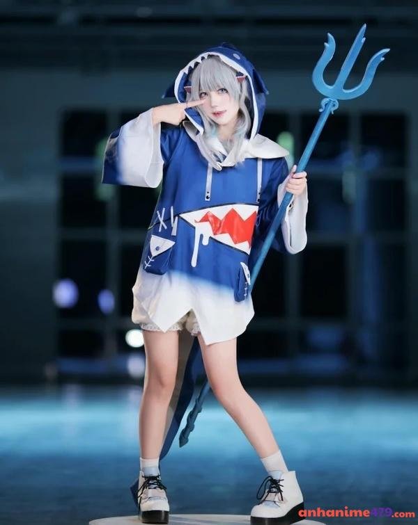 ảnh Yaoyaoqwq Gawr Gura cosplay 10
