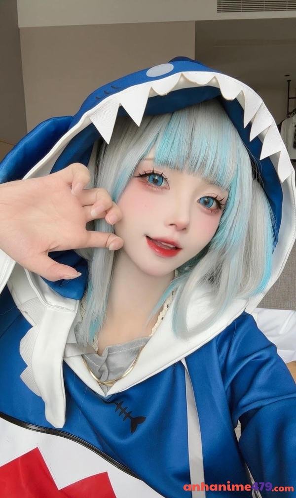 ảnh Yaoyaoqwq Gawr Gura cosplay 14