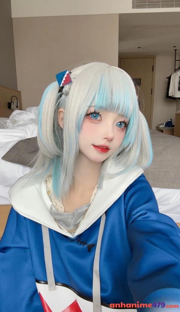 ảnh Yaoyaoqwq Gawr Gura cosplay 15