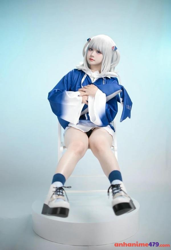 ảnh Yaoyaoqwq Gawr Gura cosplay 6