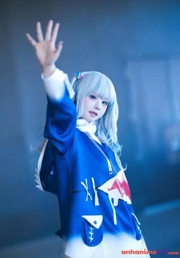 ảnh Yaoyaoqwq Gawr Gura cosplay 9