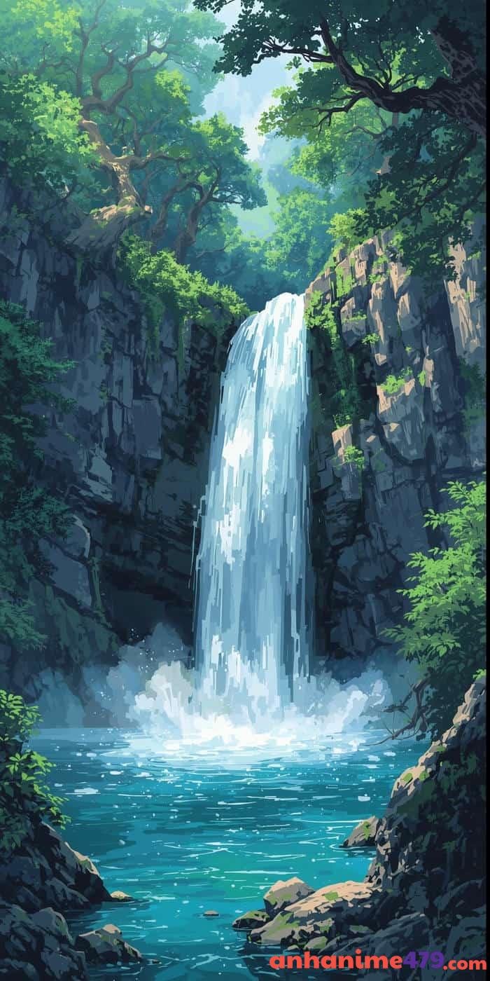 ảnh anime 4k cánh rừng