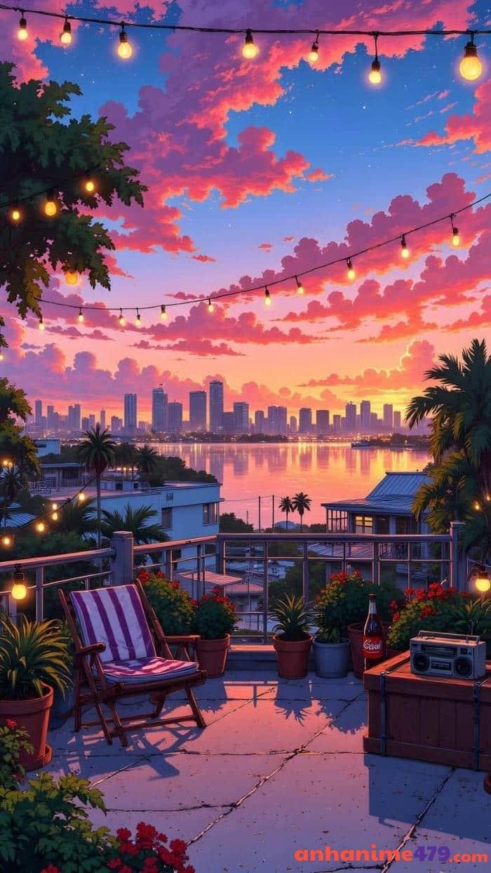 ảnh anime 4k dòng suối