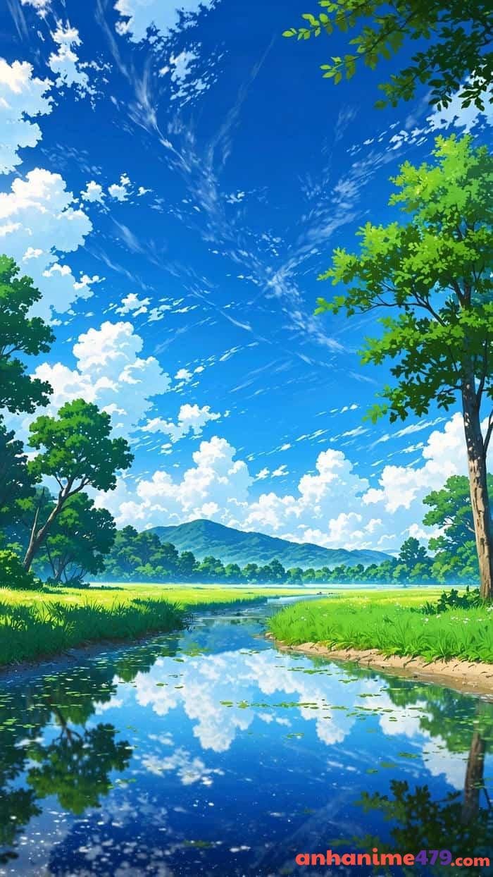 ảnh anime 4k núi lửa