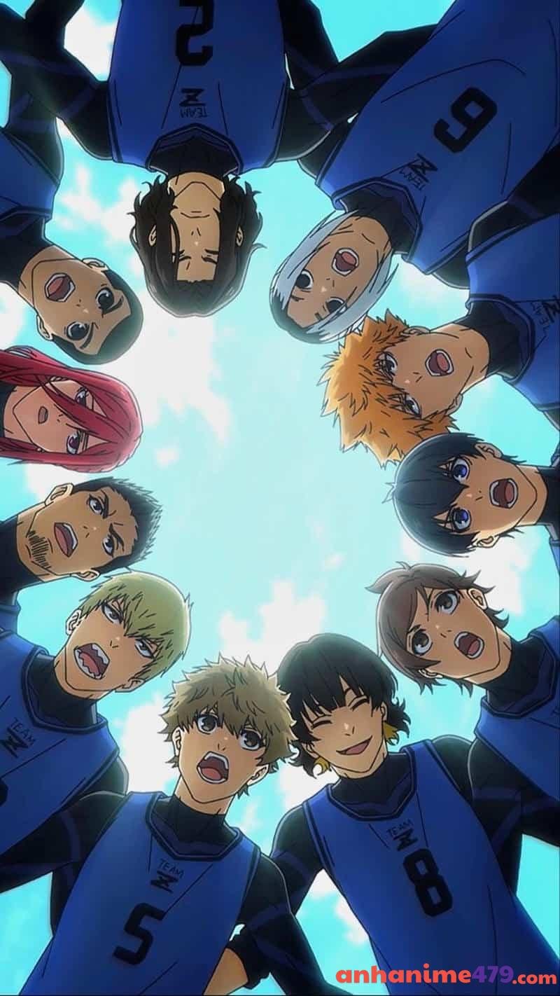 ảnh anime blue lock trên sân