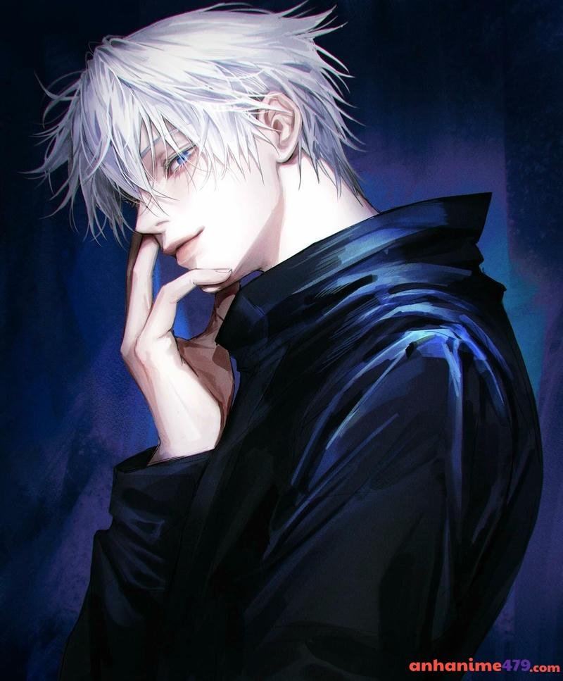 ảnh anime boy áo khoác đen