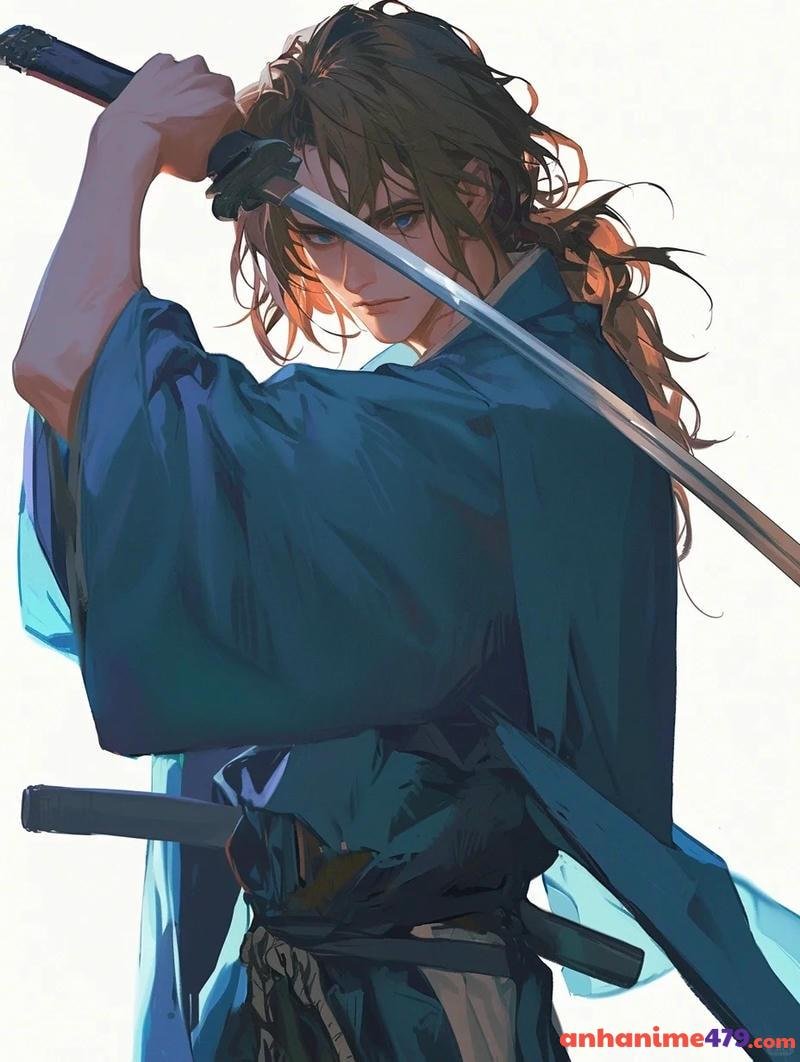 ảnh anime boy cầm katana ngầu