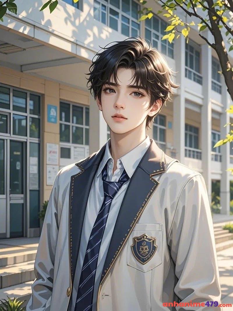 ảnh anime boy đứng dưới nắng