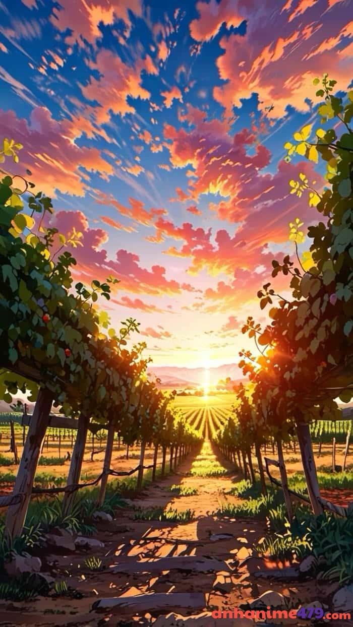 ảnh anime cảnh vật chiều