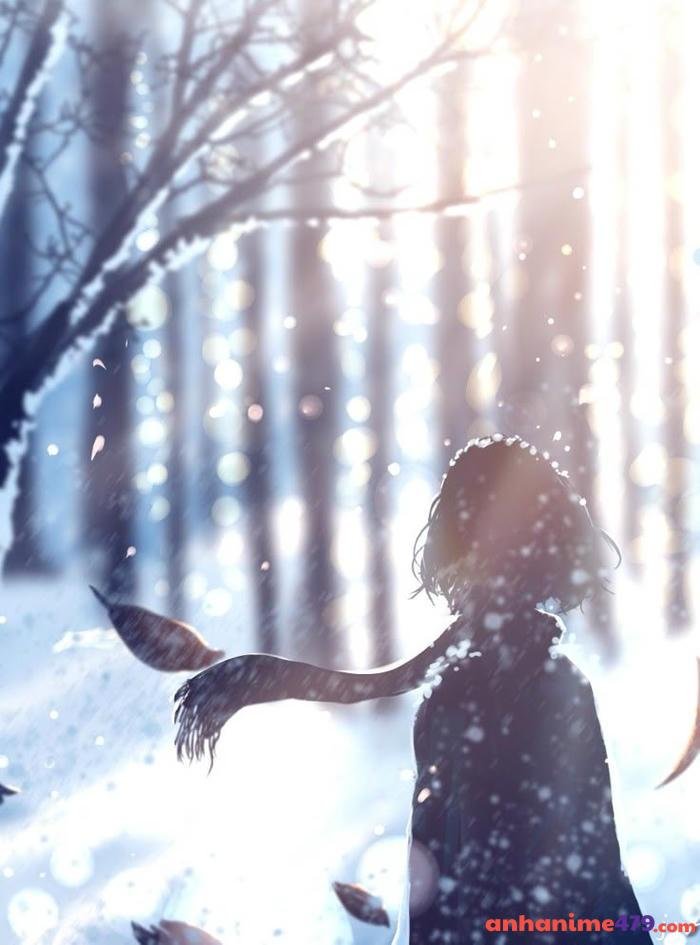 ảnh anime cảnh vật tuyết