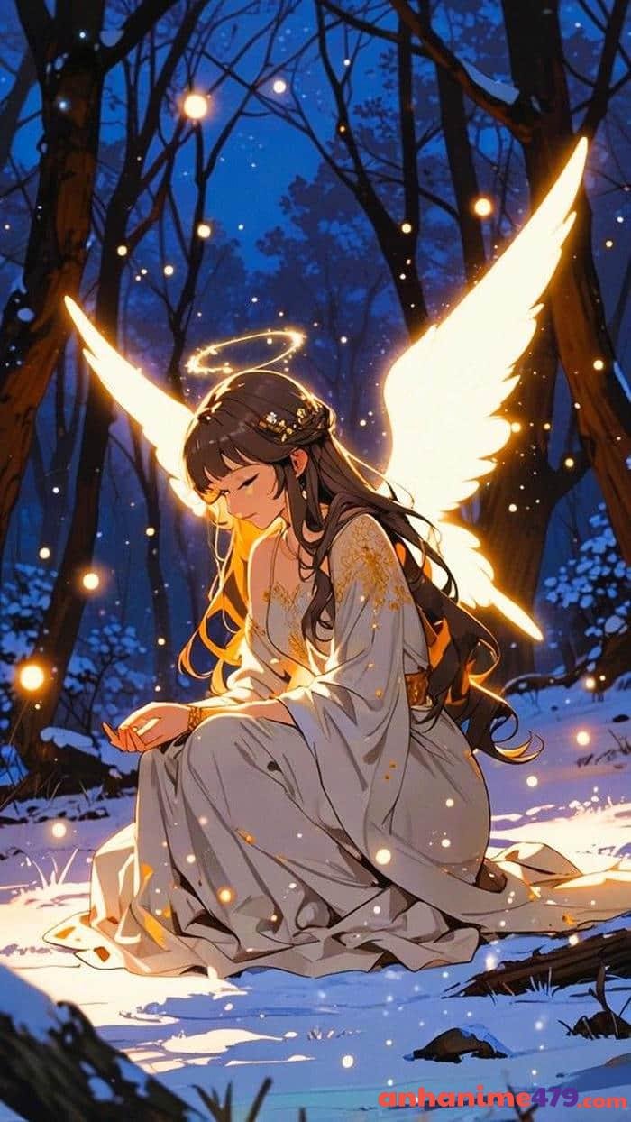 ảnh anime con đường tuyết