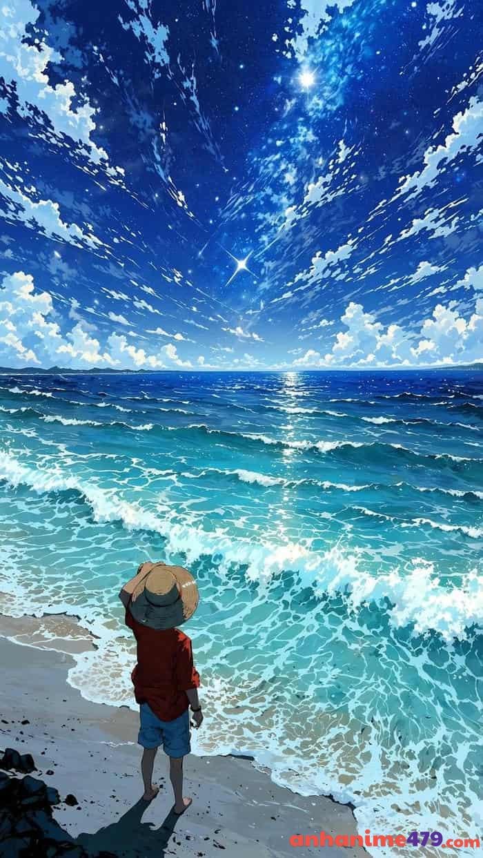 ảnh anime dưới ánh nắng vàng