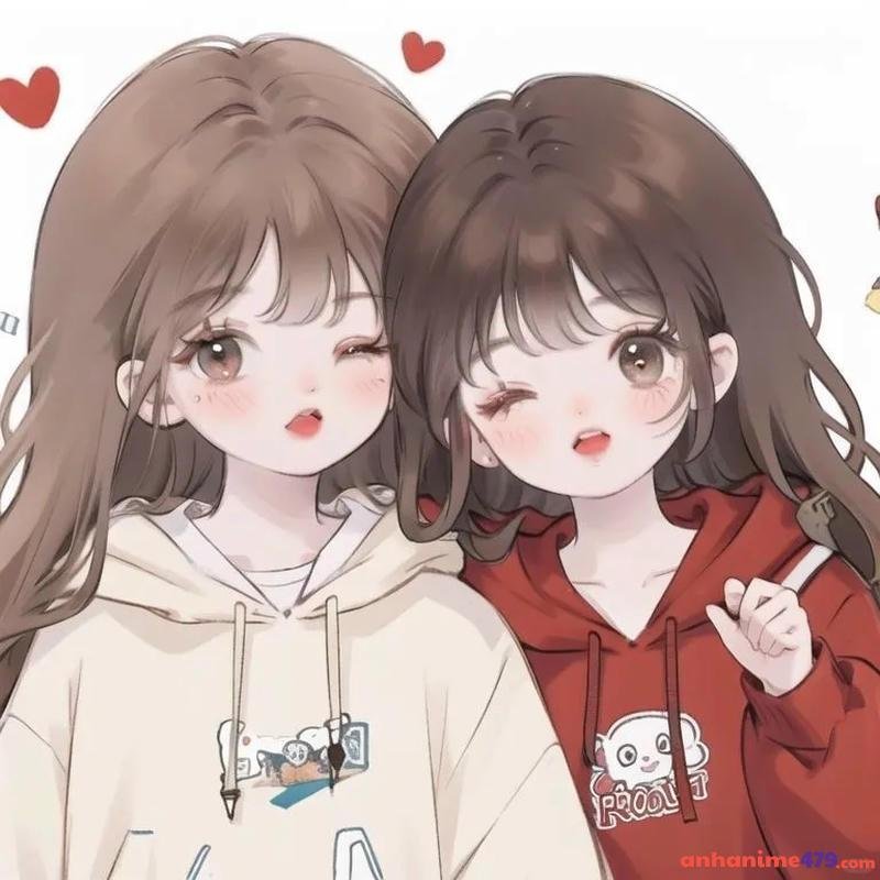 ảnh anime hai cô bạn thân