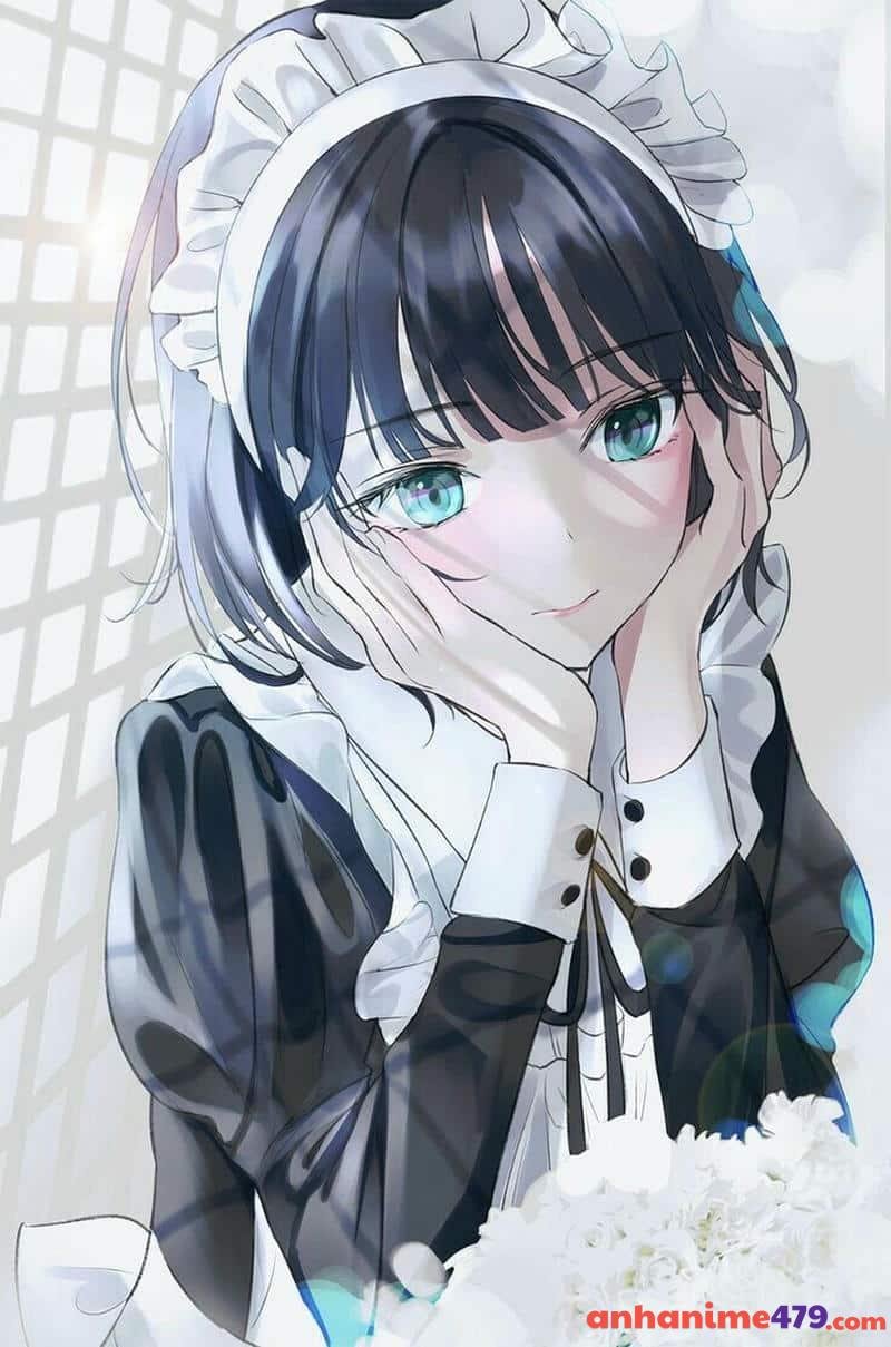 ảnh anime hầu gái vẽ