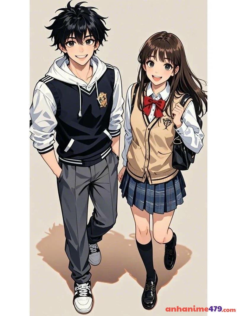 ảnh anime học sinh mùa thu