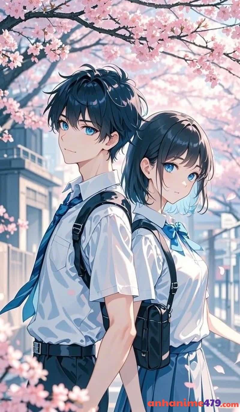 ảnh anime học sinh nam nữ