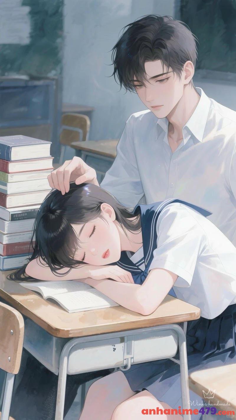 ảnh anime học sinh trong lớp