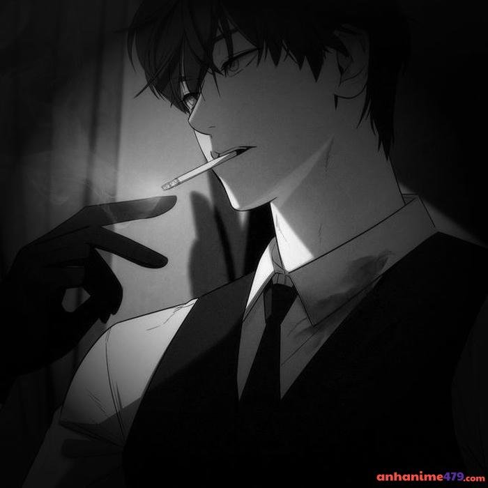 ảnh anime hút thuốc