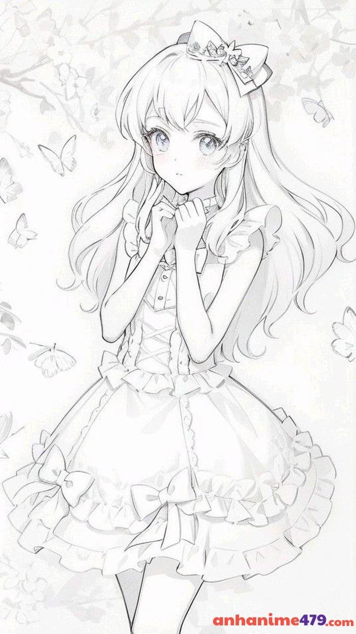 ảnh anime không màu