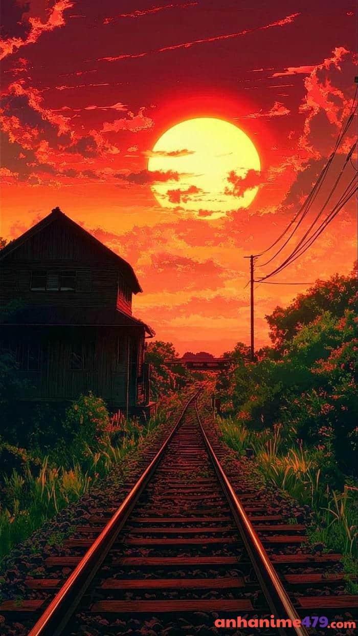 ảnh anime màu sắc chiều