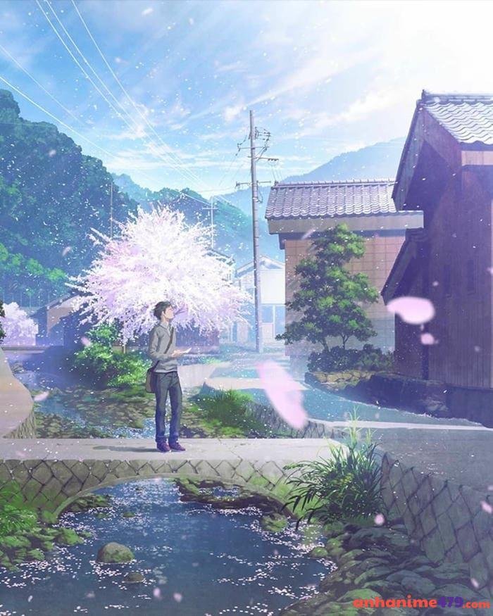 ảnh anime ngôi nhà trên đồi