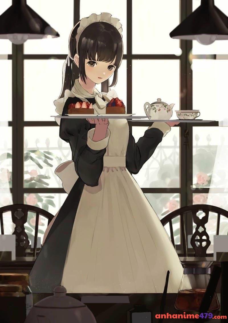 ảnh anime nữ hầu gái