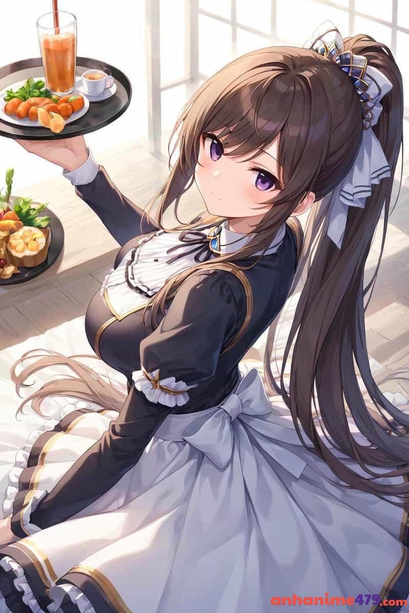 ảnh anime nữ hầu gái đẹp