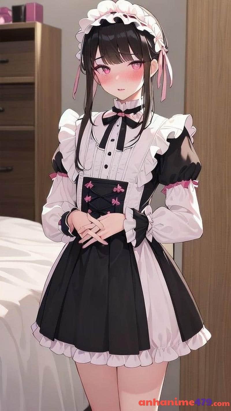 ảnh anime nữ hầu gái xinh