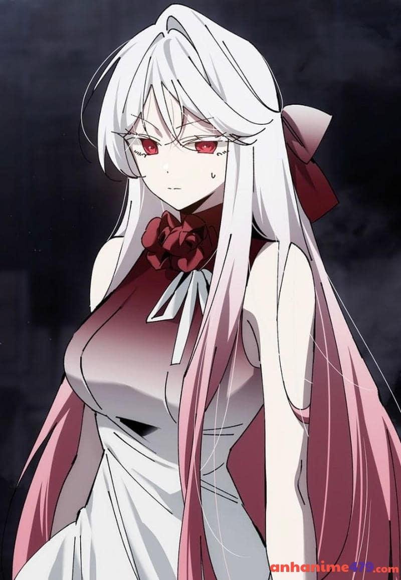 ảnh anime nữ tóc trắng xinh