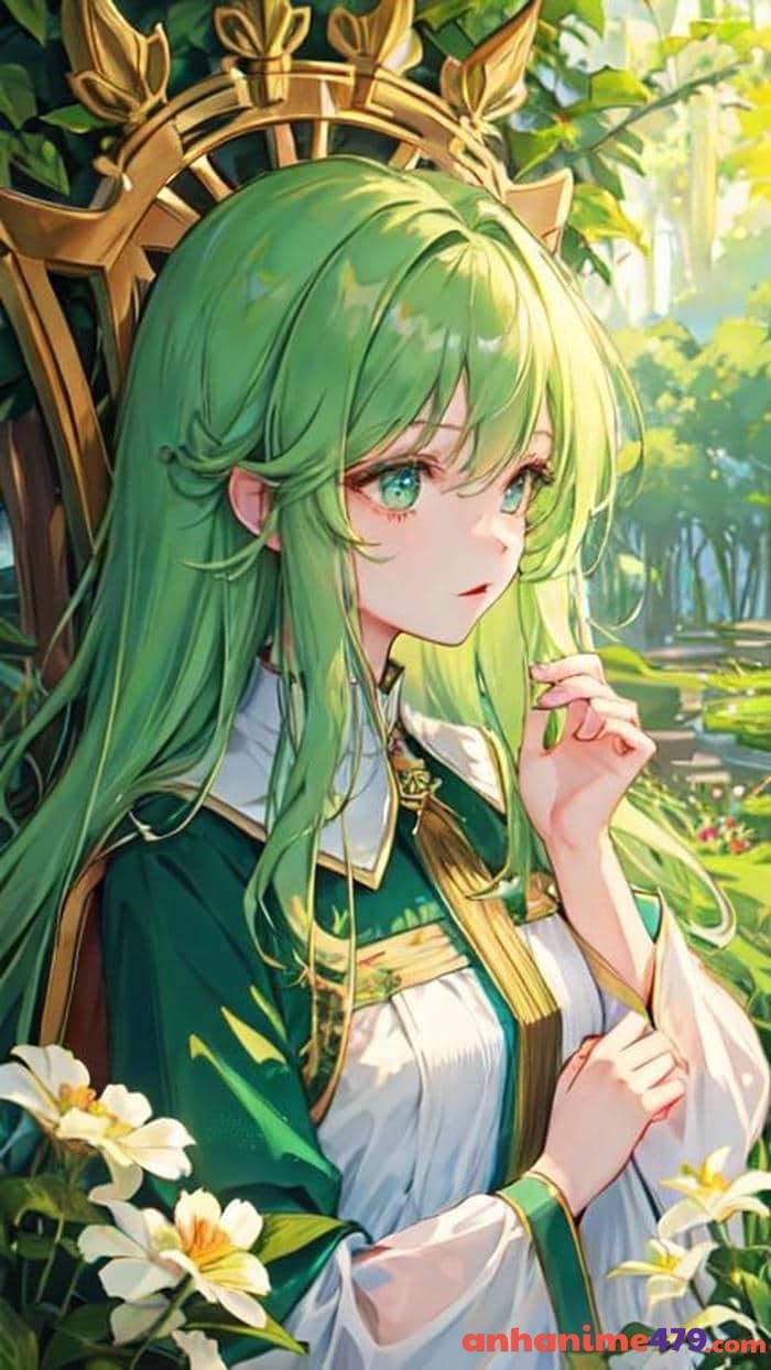 ảnh anime xanh lá