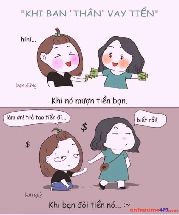 ảnh chế meme xin tiền đáng yêu
