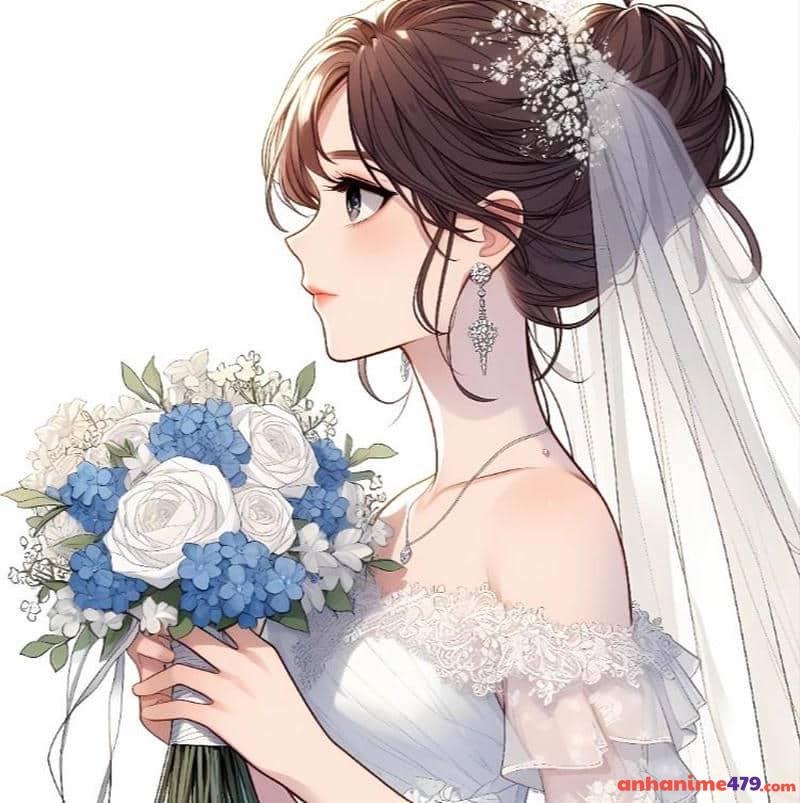 ảnh cô dâu xinh đẹp anime