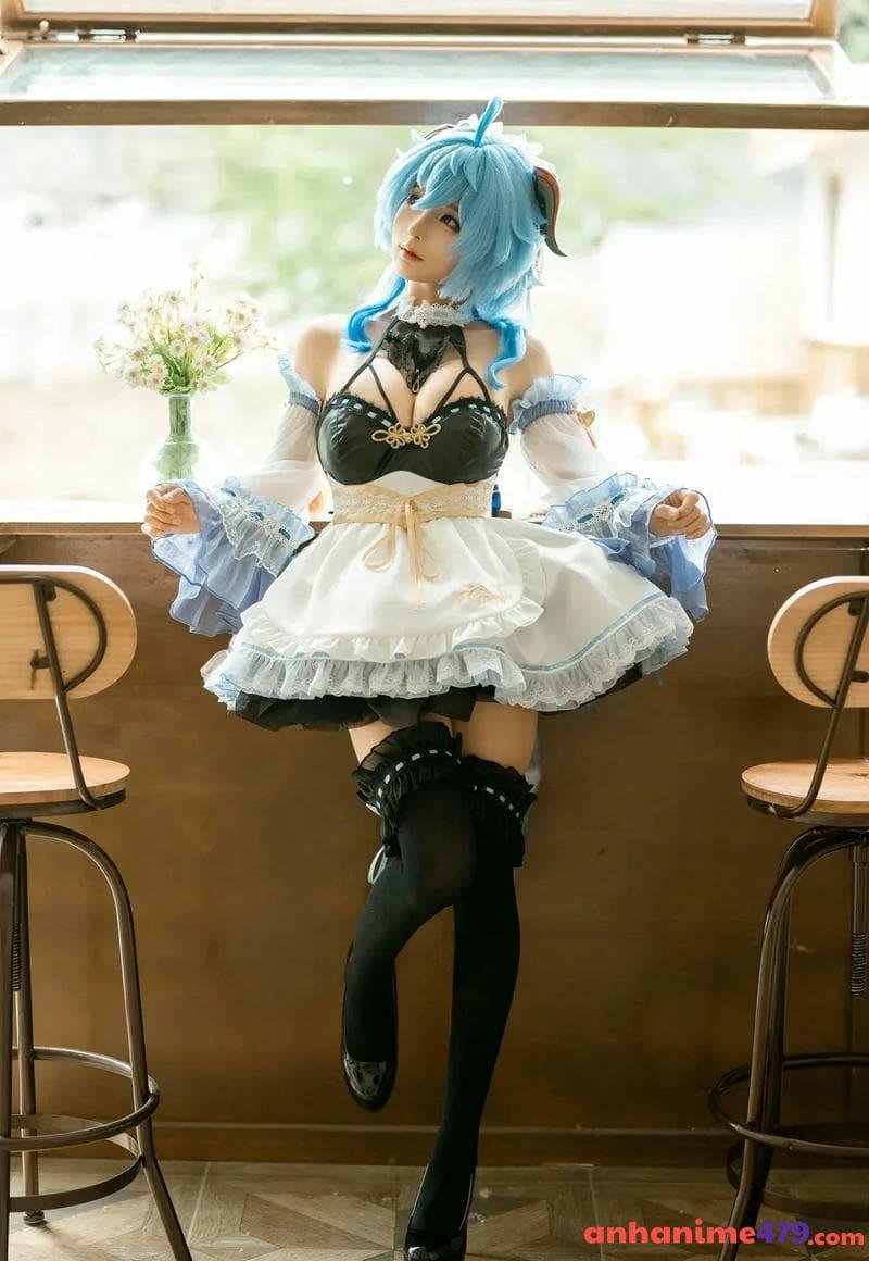 ảnh cosplay ganyu công chúa