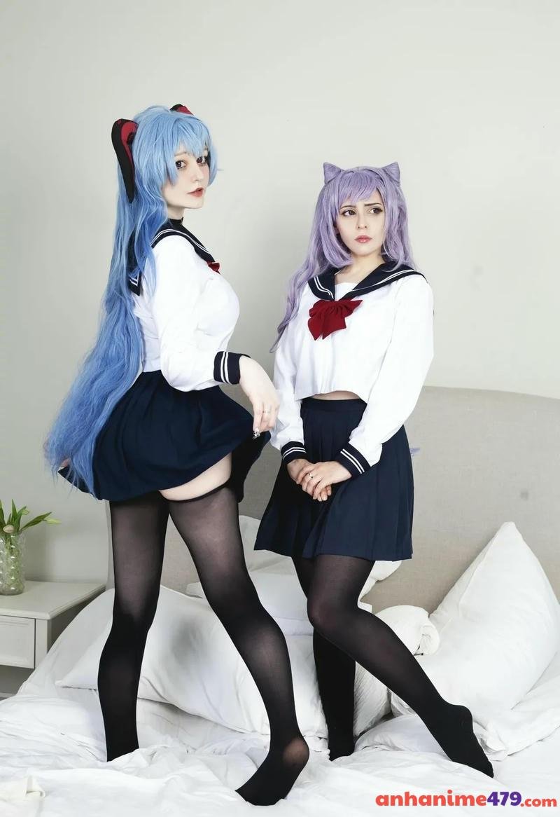 ảnh cosplay ganyu thủ dâm đôi