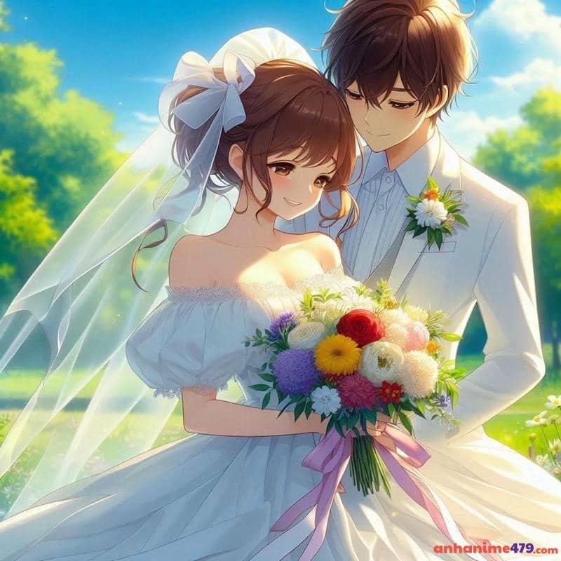 ảnh cưới anime cuteee