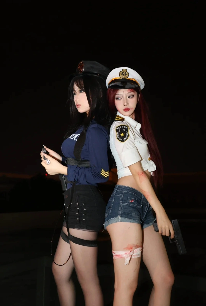 ảnh gái cosplay cảnh sát