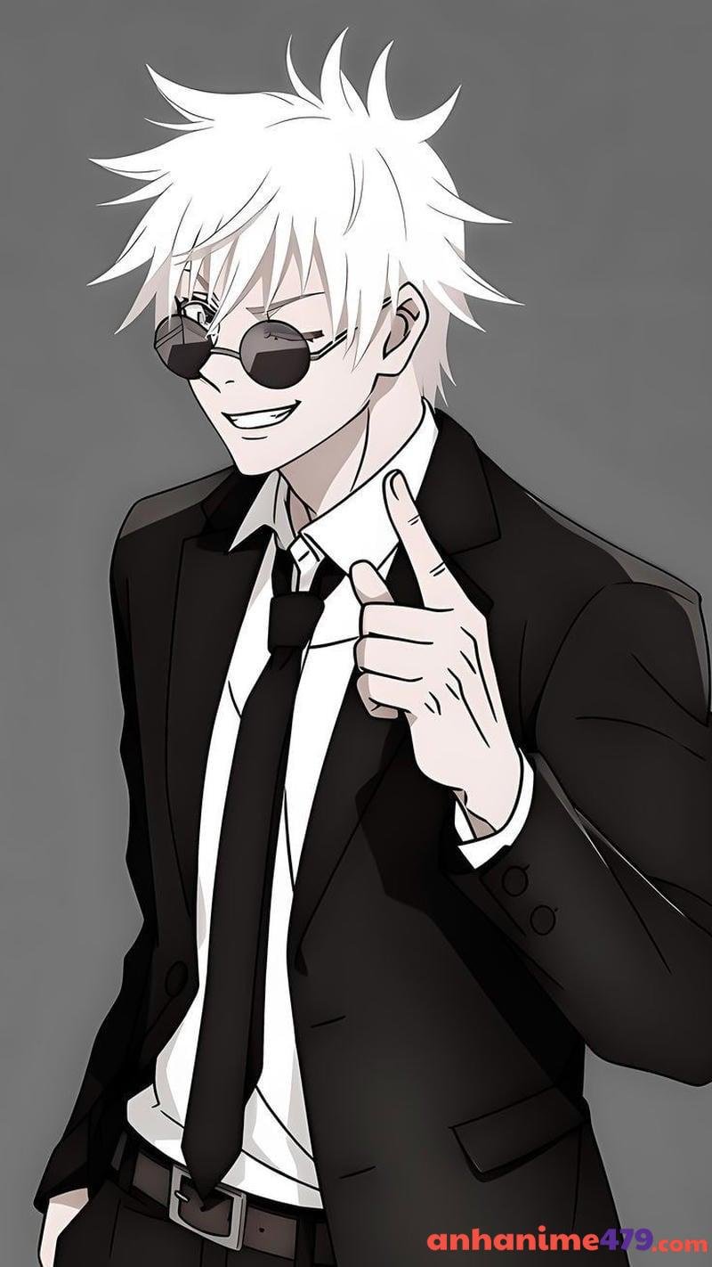 ảnh gojo satoru anime đen