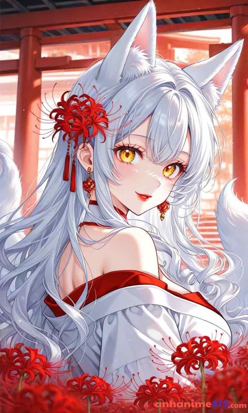 ảnh hồ ly anime xinh gái