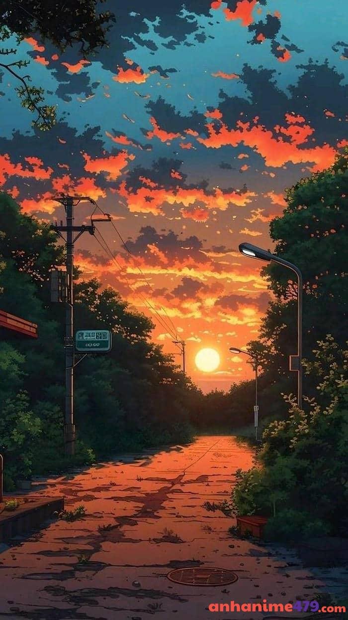 ảnh hoàng hôn anime tuyệt