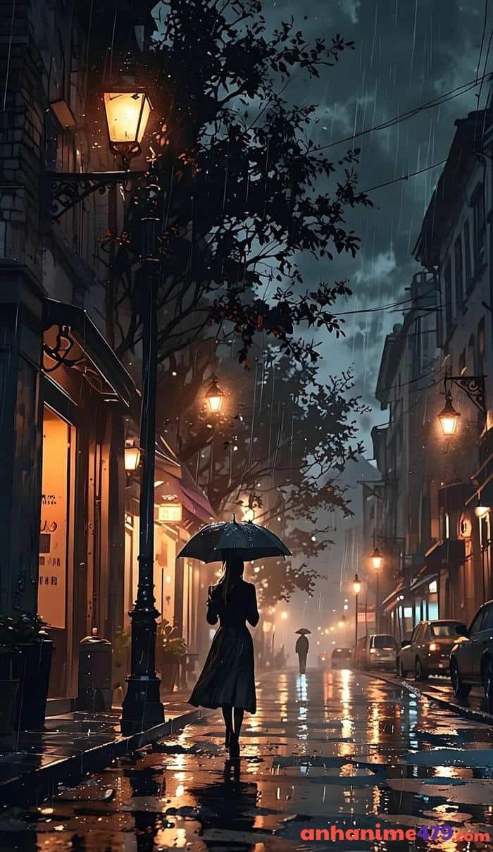 ảnh mưa buồn anime tuyệt vời