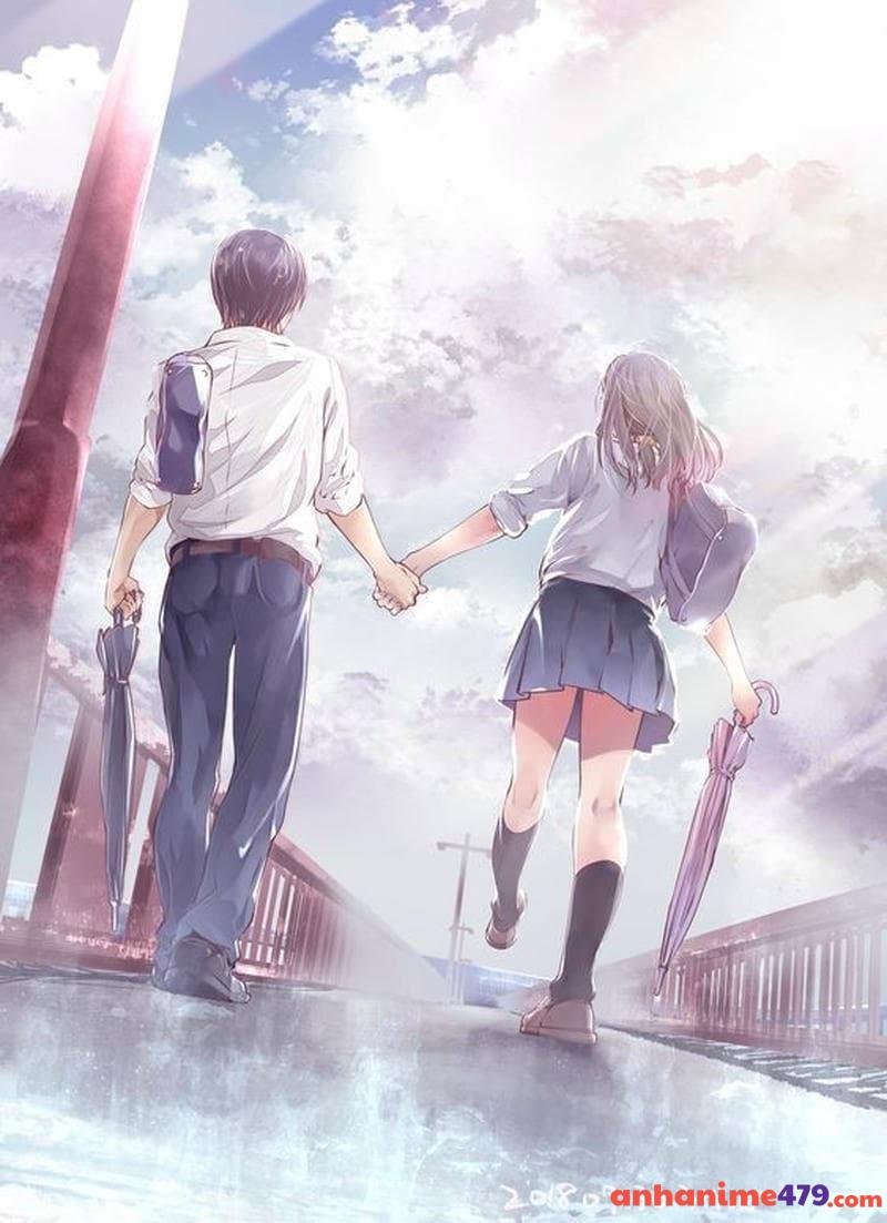 ảnh nắm tay anime đáng yêu