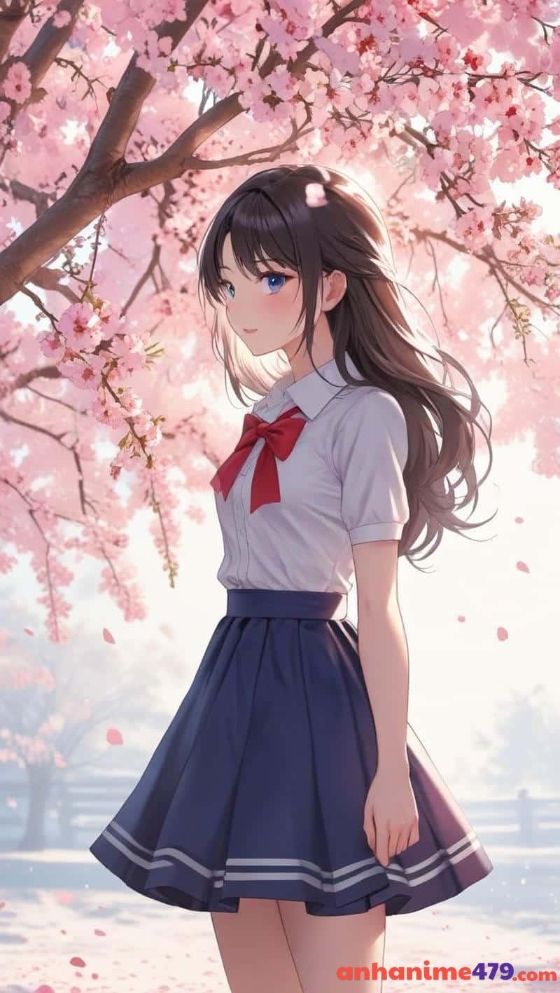 ảnh nền anime nữ học sinh