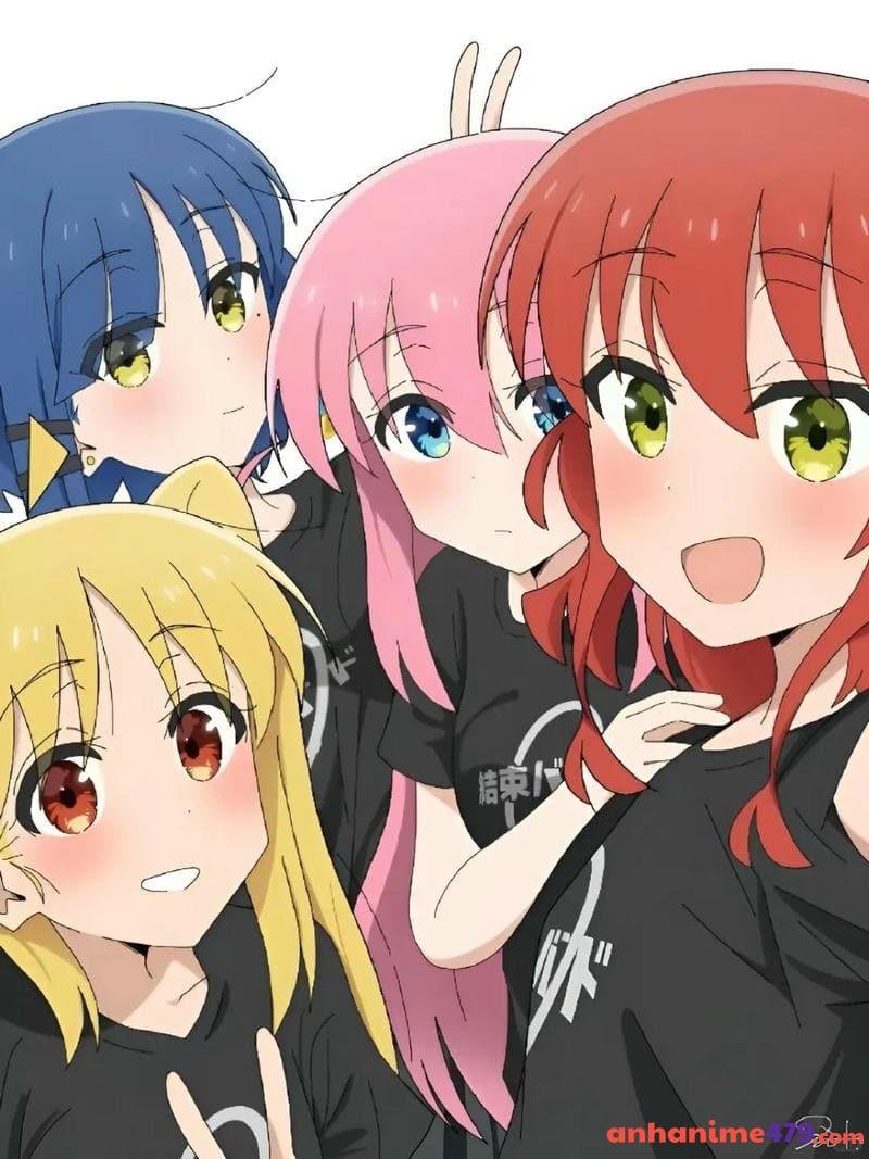 ảnh nhóm 4 người anime