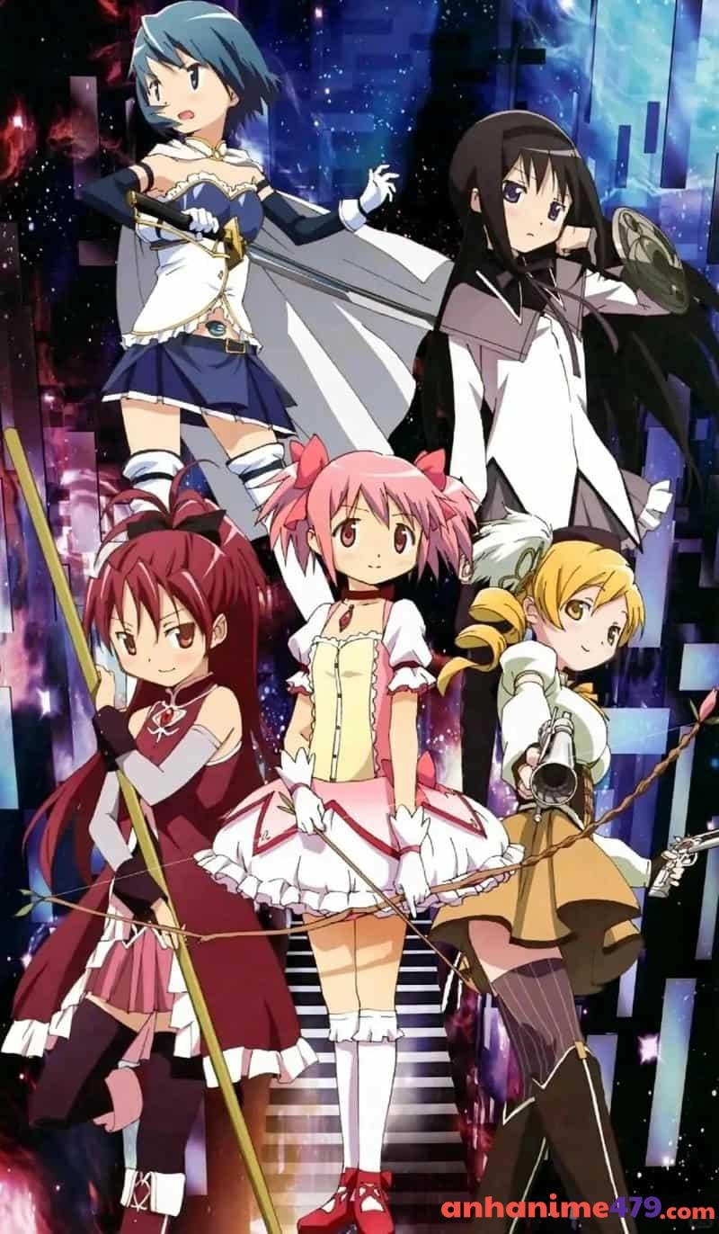 ảnh nhóm anime tạo dáng nghệ thuật