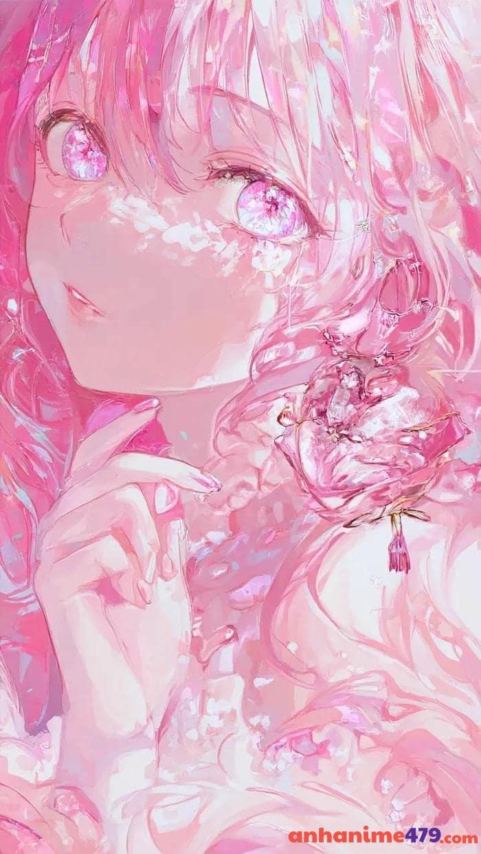 ảnh nữ tóc hồng