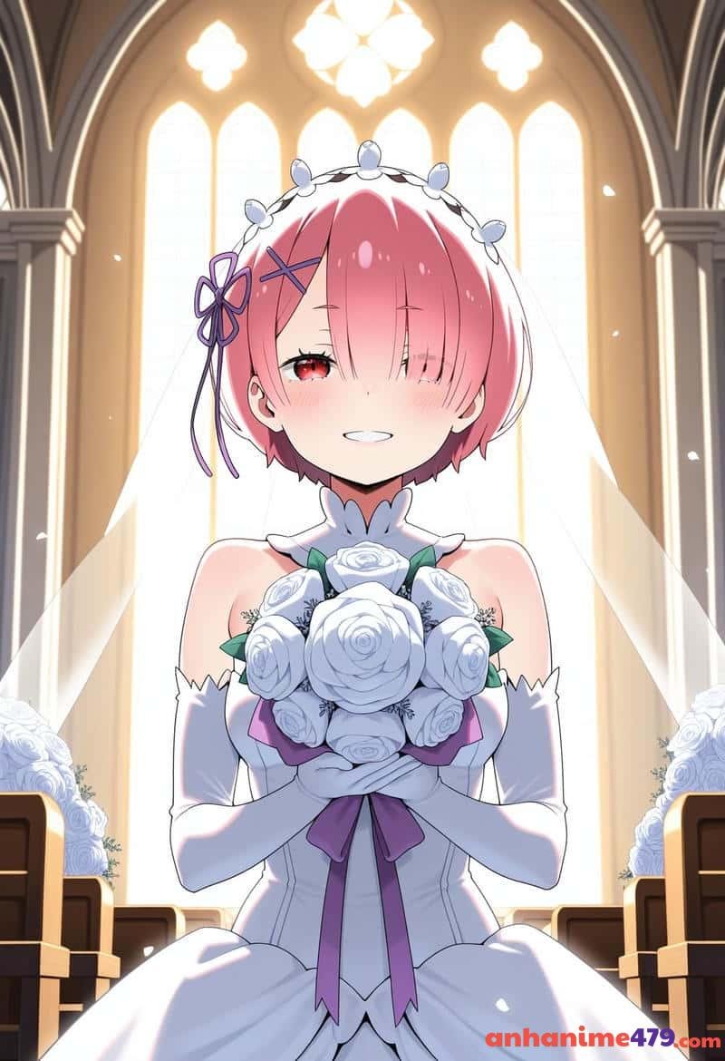 ảnh ram Re Zero cưới
