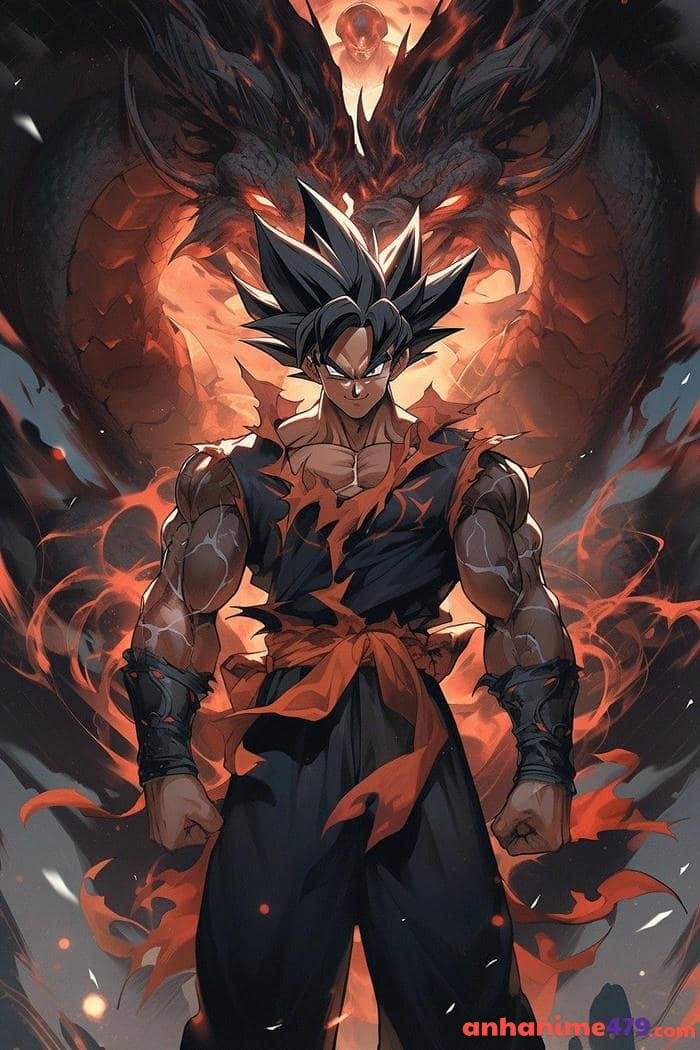 ảnh songoku giận dữ