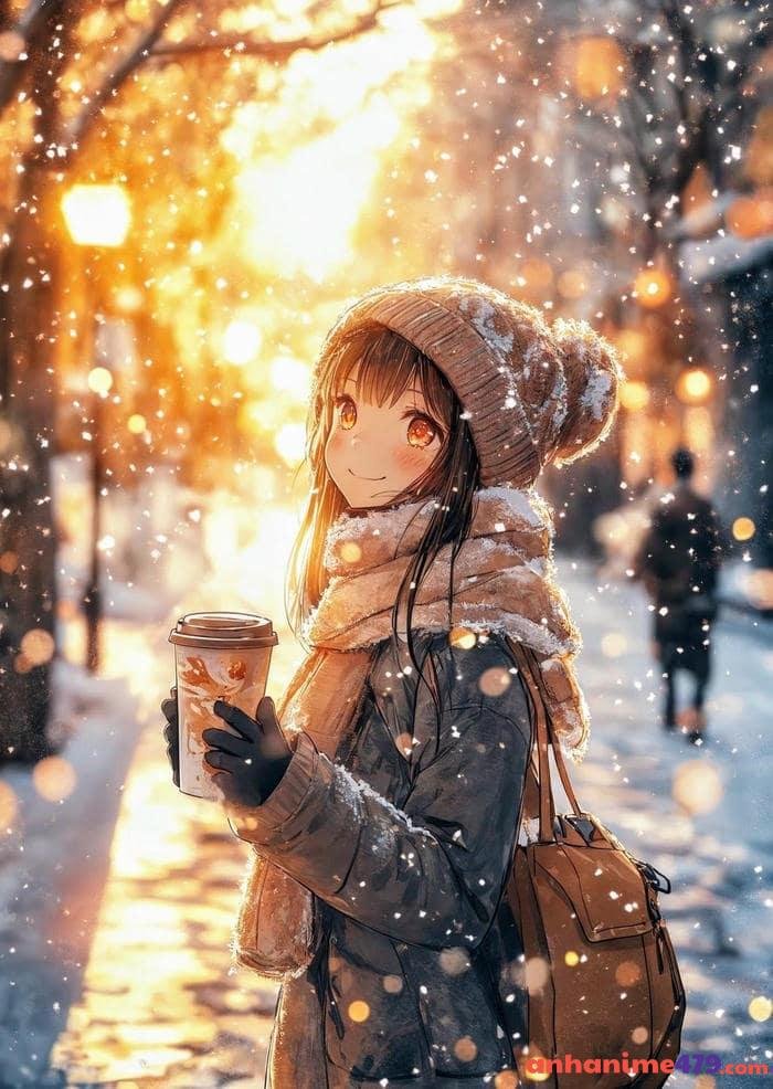 ảnh tuyết rơi anime trong trẻo