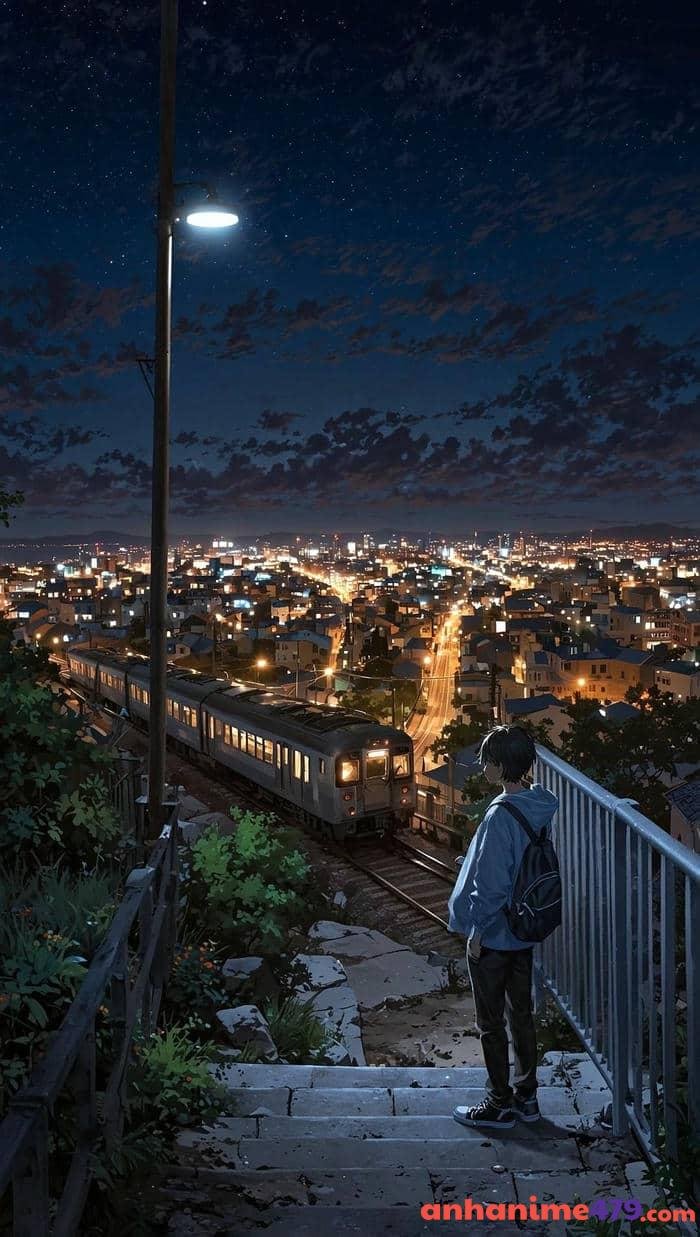 anime 4k cảnh tuyết trắng